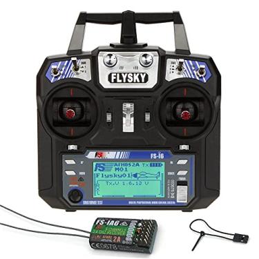 Imagem de GoolRC Flysky FS-i6 AFHDS 2A 2,4 GHz 6CH transmissor do sistema de rádio para controle remoto helicóptero com receptor FS-iA6 modo 2