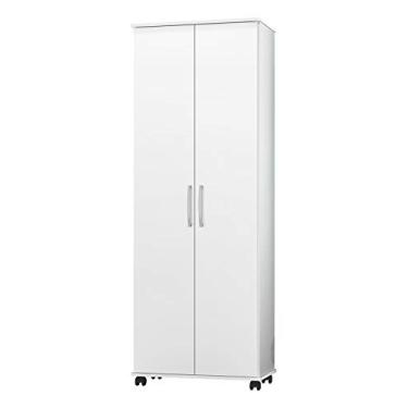 Imagem de Armario Multiuso Arezzo 02 Portas com Rodizios Cor Branco