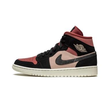 Imagem de Nike Tênis feminino Air Jordan 1 Mid, Particle Beige Black Canyon Rust Sail Brt Mango, 42