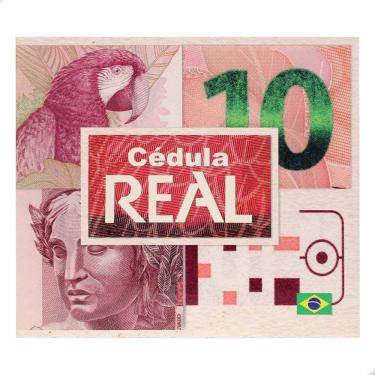 Imagem de Folder Encarte para Cédula de 10 Reais Descritivo 2ª Família