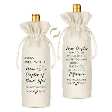 Imagem de Presentes de trabalho, presentes de despedida para colegas de trabalho, novos presentes para principiantes, sacos de presente de vinho presente de despedida para amigos, colega de trabalho, chefe,