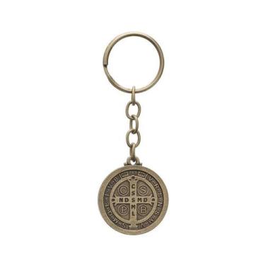 Imagem de Chaveiro Medalha De São Bento Ouro Velho - FORNECEDOR 1