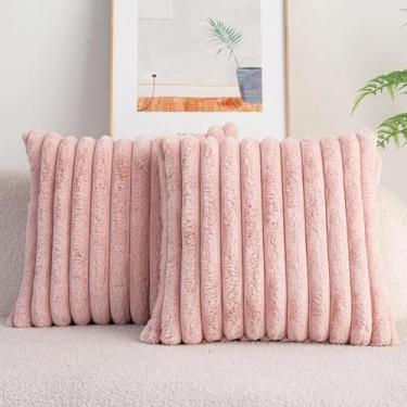 Imagem de KIT C/ 2 CAPAS P/ ALMOFADA EM PELUCIA WAVE SOFT 2 Lados - 40X40 CM - S