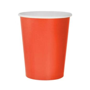Imagem de Copo Descartável 270ml Vermelho C/10 Unid. - Silves Festas