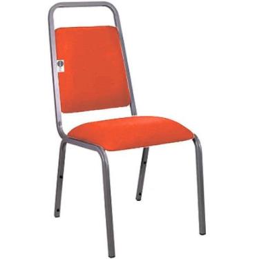 Imagem de Cadeira Empilhável para Hotelaria Linha Hotel Fremon Vermelho - Design