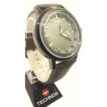Imagem de Relógio Technos - Pulseira em Couro Marrom Masculino - 2115LAQ/2C