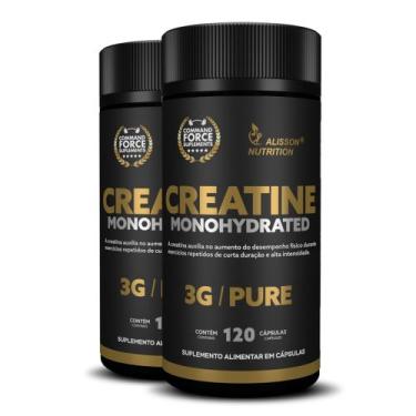 Imagem de Creatina Monohidratada 3g 2x120 Cápsulas Alisson Nutrition