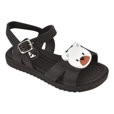 Imagem de Babuche Sandália Chinelo Barato Infantil Confortável Masculino Antider