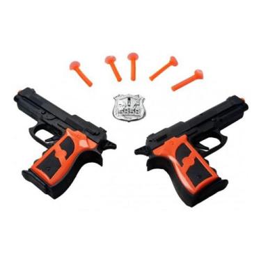 Imagem de Pistolas Arminha Arma Lançar Atirar Dardos Ventosa Brincar - Ark Toys,