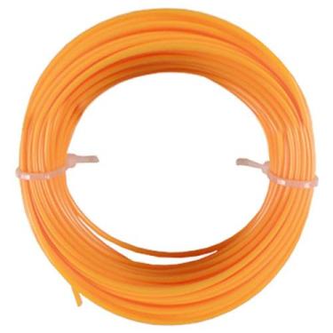 Imagem de Fio Nylon Para Roçadeira 3mm, 2,4mm Brasfort 10 Metros Laranja, 2,4mm