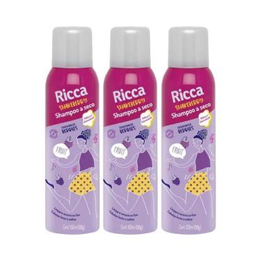 Imagem de Kit 3 Shampoo a Seco Berries Shakeberry Antioleosidade Ricca 150ml