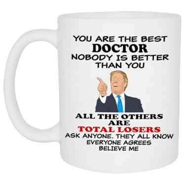 Imagem de Rogue River Tactical Caneca de café engraçada Best Doctor Believe Me Caneca Novidade Ótima Ideia de Presente para Dr. Doctor MD