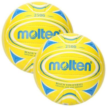 Imagem de Kit 2 Bolas Vôlei De Praia Molten 2500