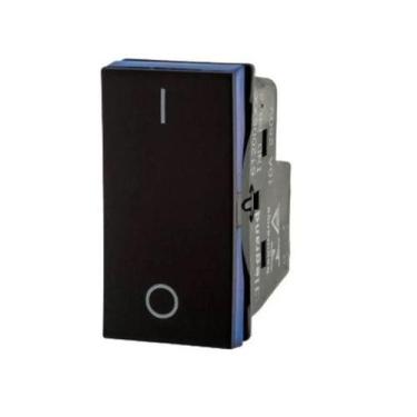 Imagem de Interruptor bipolar simples preto 612005pt pial plus+ - LEGRAND