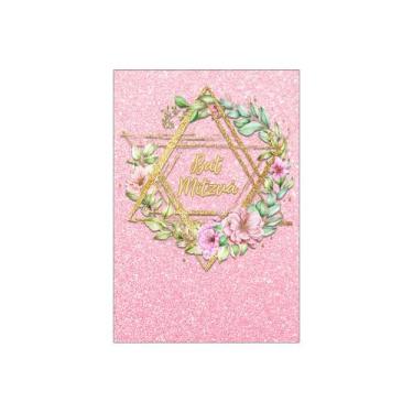 Imagem de Painel De Festa Vertical 1,50 x 2,20 - Bar Mitzvá Rosa Floral 061 - Vi