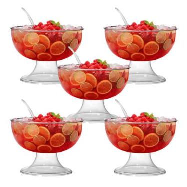 Imagem de Kit de 5 Bomboniere Gigante Buffet Marshmallow Sobremesas 5L - 3T
