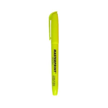 Imagem de Caneta Marca Texto Neon Fluorescente Amarelo Ponta Chanfrada - Masterp