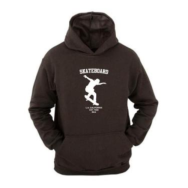 Imagem de Moletom Masculino Canguru Flanelado Skate California Inverno - Ragor, 