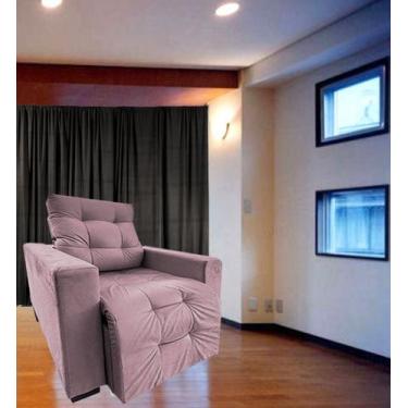 Imagem de  Poltrona Amamentação Retratil E Reclinavel Sala Quarto Mamae Sofia - 