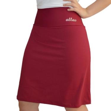 Imagem de Short Saia Fitness Evangélica Ginástica Academia Uv50+ Moda Modesta Al