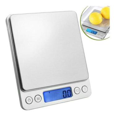Imagem de Mini Balança Digital De Cozinha Alta Precisão 0,1g Até 2,0kg - HM