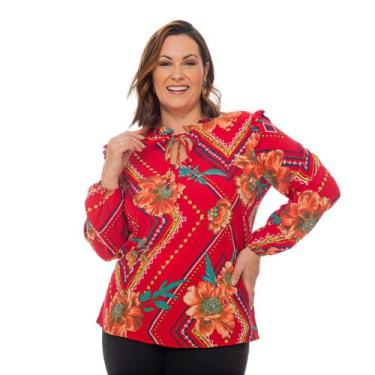 Imagem de Blusa Feminina Plus Size Moderna Roupa Grande Confortável - Gatta Fash