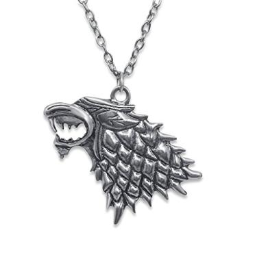 Imagem de Graceful Goods Got Inspired Colar de lobo direito prateado