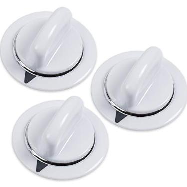 Imagem de [Atualizado] Botão de temporizador Canamax WE01X20374 - Compatível com secadores GE e Hotpoint - Substitui AP5805160 WE1M589 WE1M856 - Pacote com 3