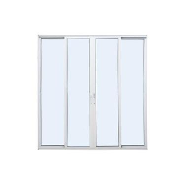 Imagem de Porta de Correr Panorâmica em Alumínio Branco Caribe Max 215x200x11,8c