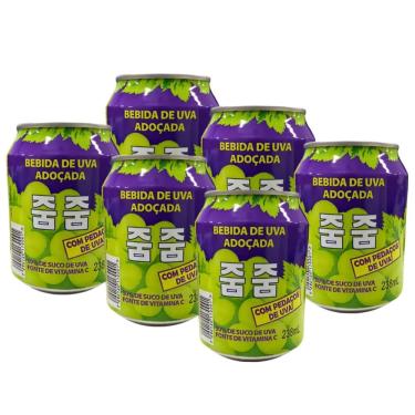 Imagem de Suco de Uva Jumju com Pedaços 238 ml Corréia - 6 Latas