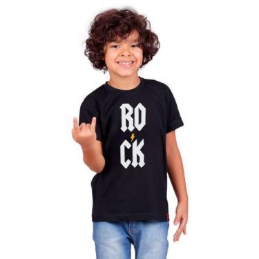 Imagem de Camiseta Infantil Rock Vert Preta - Art Rock, 04