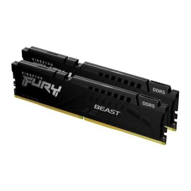 Imagem de Memória RAM Kingston Fury Beast XMP, 64GB (2X32GB), 6000MT/s, DDR5, DI
