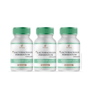 Imagem de Lactobacillus Fermentum 4 Bilhões Ufc 3 Frascos 30 Doses - Botica Erva