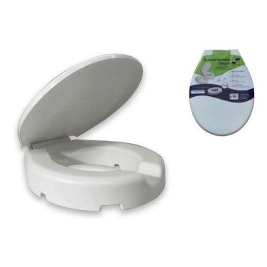 Imagem de Assento Tampa Vaso Oval Elevado 7,5 cm Para Idosos E Deficientes - CIP