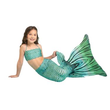 Imagem de Cauda Sereia Completa Confortável p/ Nadar Nadadeira Valentina