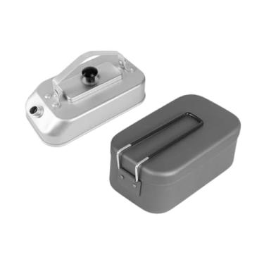 Imagem de menolana Backpacking Kettle Bento Box multiuse manípulo dobrável água chaleira Mess Tin Comida Recipiente de comida para cozinhar churrasco de jardim de