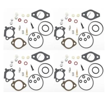 Imagem de Acessórios de diafragma de motosserra de carburador mecanizado, kit de reparo de peças de reconstrução de carburador para Quantum 492495 493762 498260(4SET)