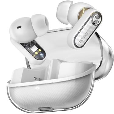 Imagem de TOZO Fones de ouvido híbridos com cancelamento de ruído ativo, fones de ouvido Bluetooth 5.4, drivers de 10 mm, som estéreo de graves profundos, 4 microfones ENC AI chamadas claras, personalização de