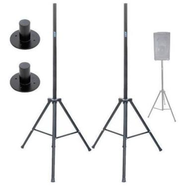 Imagem de Kit 2 Tripés Ask Para Caixa De Som Ativa Passiva Com Chapéu