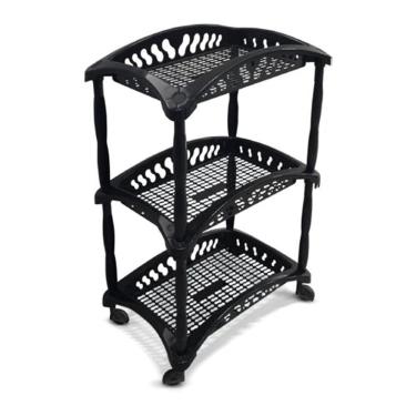 Imagem de Fruteira Organizador Vertical Triplo Preto