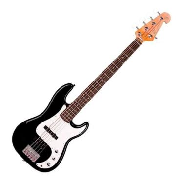Imagem de Baixo Sx Spb62 + 5 Bk 5 Cordas Precision Bass Preto Com Bag