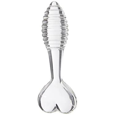 Imagem de Plug Anelado De Vidro 3 Cm Base Coração - Coleção Fetiche, Lovetoys, Transparente
