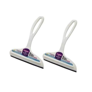 Imagem de Kit 2 Rodinho De Pia Preto Plástico Resistente Cor Branco - Sanremo