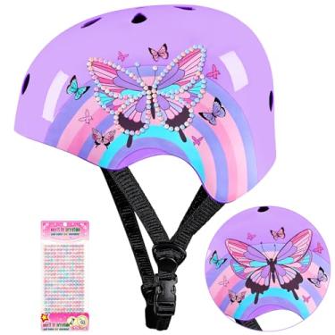 Imagem de Lemmeko Capacete De Bicicleta Infantil Ajustável Para Jovens E Crianças Com Adesivos Faça Você Mesmo Para Meninas De 3 A 5 A 8 A 14 Anos Para Bicicleta, Scooter, Skate, Patins