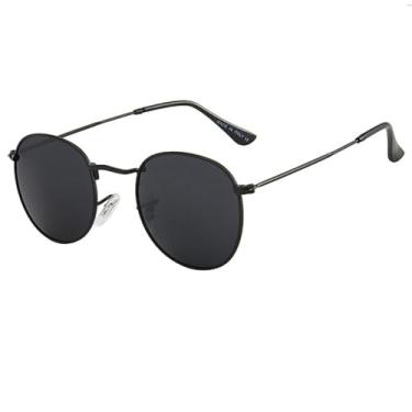 Imagem de HPIRME Óculos de sol vintage de metal, masculino, feminino, ao ar livre, gradiente, protetor solar, redondo, 2, tamanho único