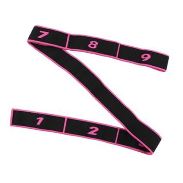 Imagem de Colaxi Banda de resistência ao trecho Stretch Strap Segmented Streatching Strepp for Taekwondo, Rosa Vermelha