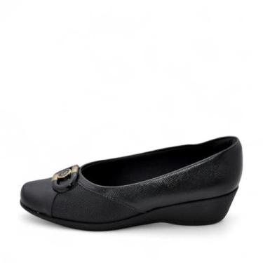 Imagem de Sapato Feminino Piccadilly Anabela REF: 143233 NAPA LUX LINHO-NAPA STR