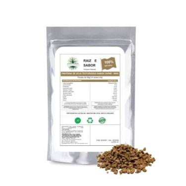 Imagem de Proteína de Soja Texturizada Sabor Carne 500g  Raiz e Sabor - Raiz e S