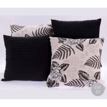 Imagem de Kit De Almofadas Decor Com Enchimento Preto - Rose Jordão