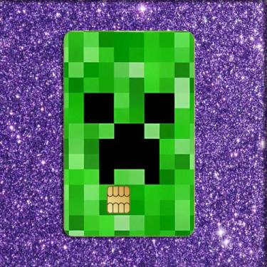 Imagem de Minecraft Adesivos 4 PCS Cartão De Débito De Crédito Capa De Pele Metr